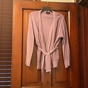 Purple belted wrap cardigan from Vici